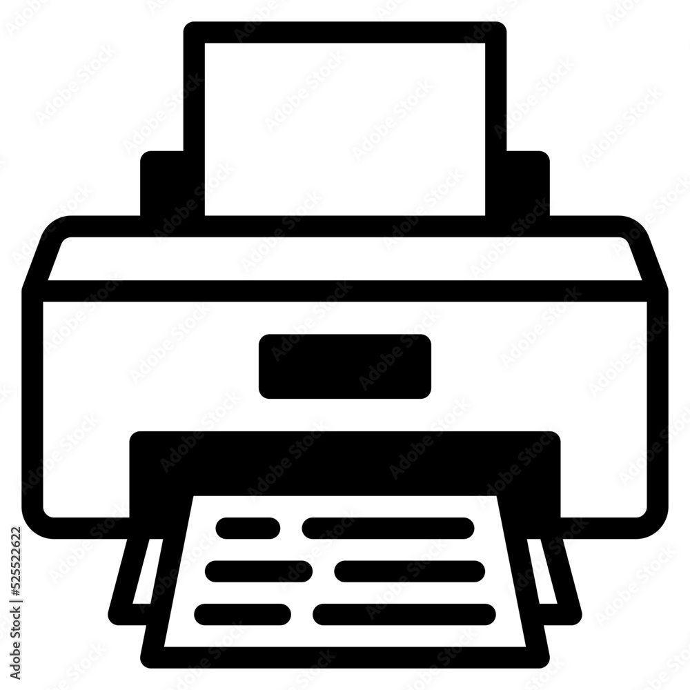 printer glyph icon printer glyph icon