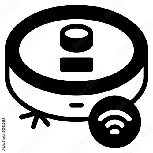 vacuum glyph icon