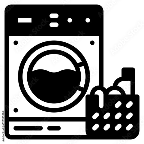 washing glyph icon