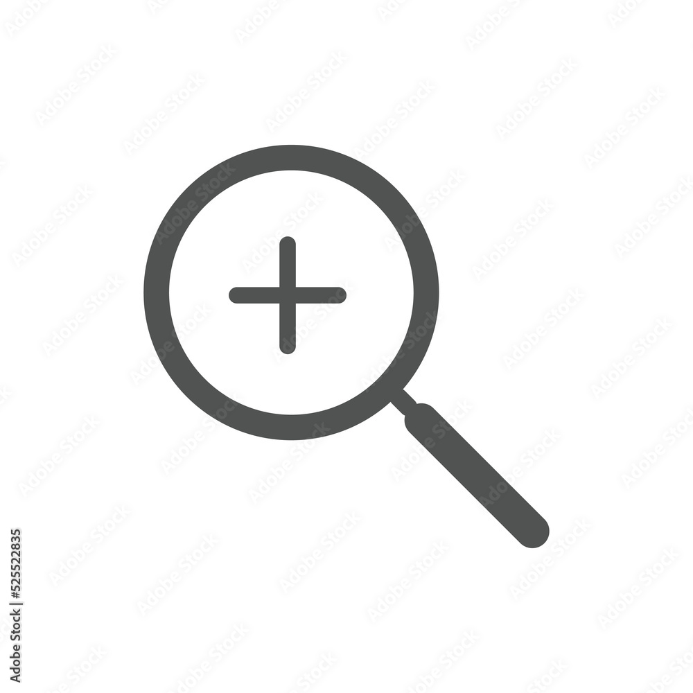 zoom in icons. Magnifying glass zoom in plus sign. Used for SEO or websites zoom in icons. Magnifying glass zoom in plus sign. Used for SEO or websites