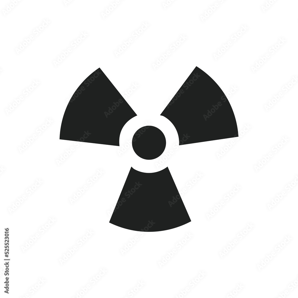 Radioactive icon vector design illustration Radioactive icon vector design illustration
