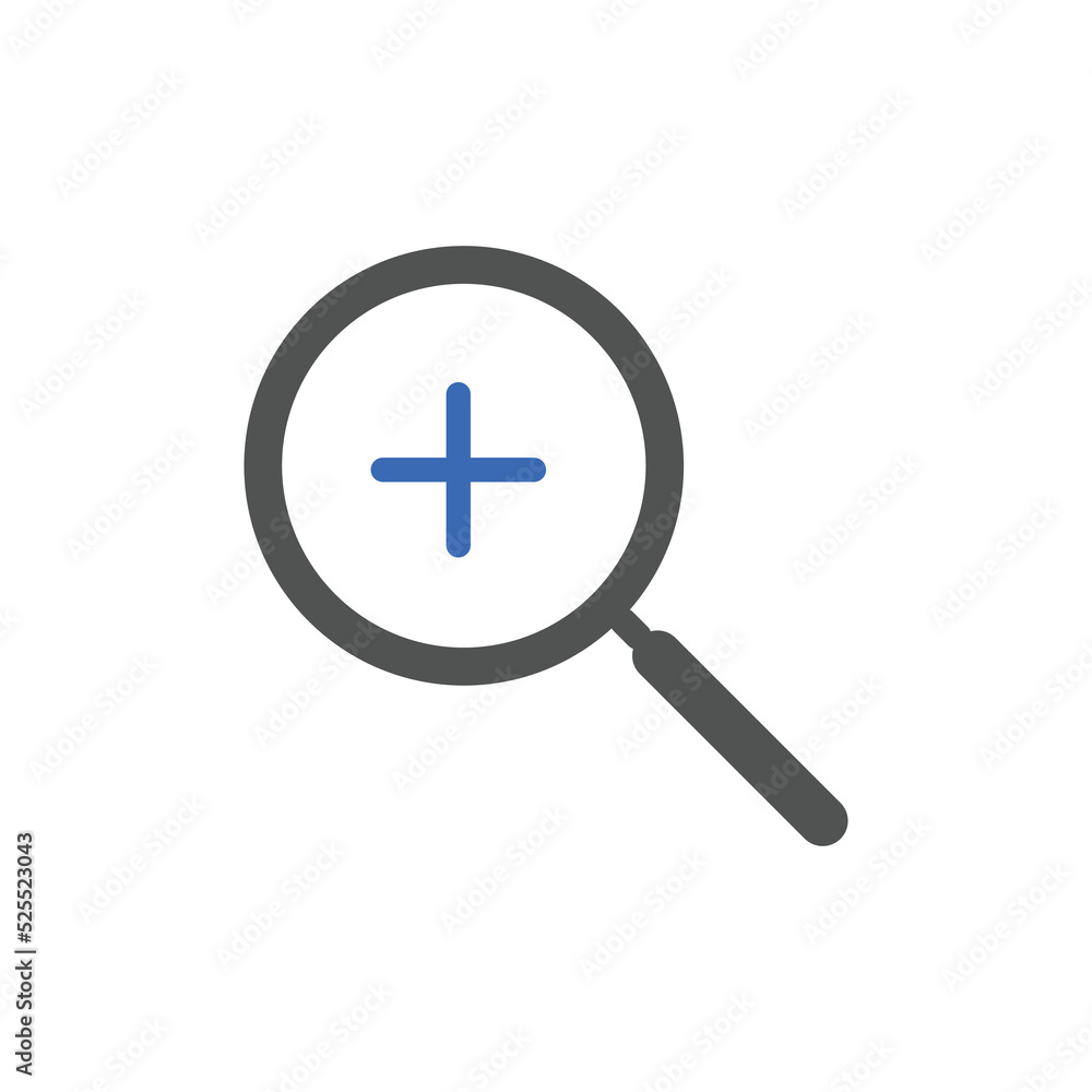 zoom in icons. Magnifying glass zoom in plus sign. Used for SEO or websites zoom in icons. Magnifying glass zoom in plus sign. Used for SEO or websites