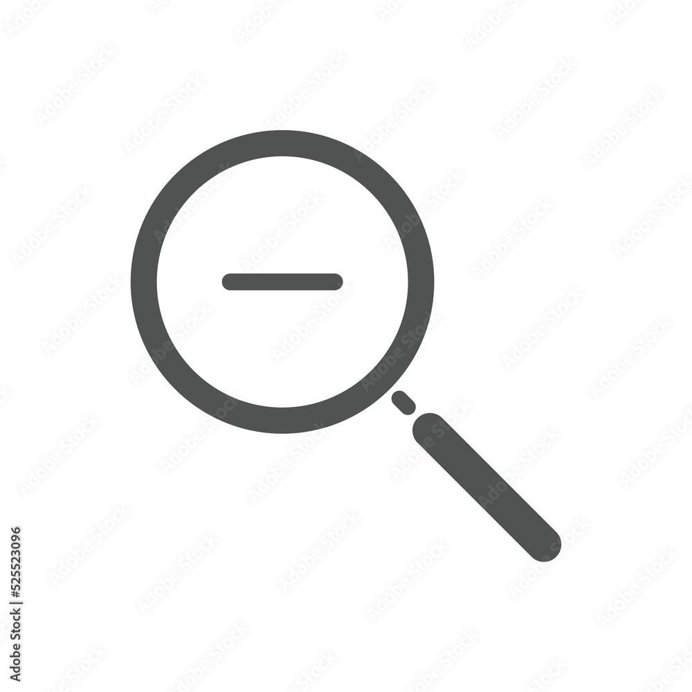 zoom out icons. Magnifying glass zoom in sign. Used for SEO or websites. zoom out icons. Magnifying glass zoom in sign. Used for SEO or websites.