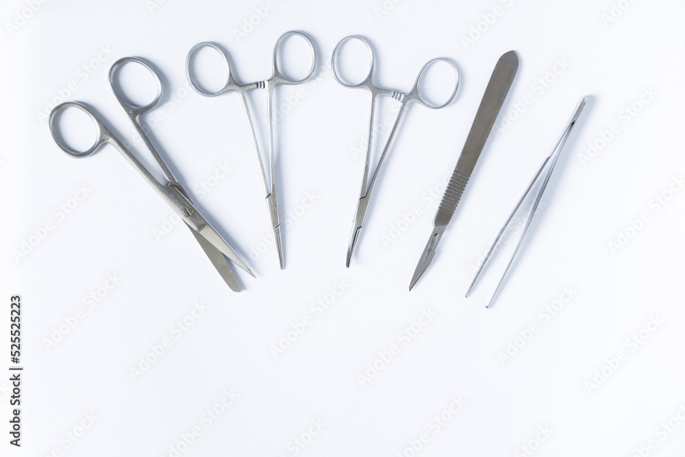 surgical instruments isolated on white surgical instruments isolated on white