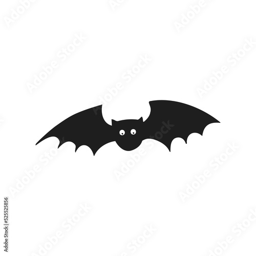 Halloween 2022 - October 31. A traditional holiday, the eve of All Saints Day, All Hallows Eve. Trick or treat. Vector illustration in hand-drawn doodle style. Bat.