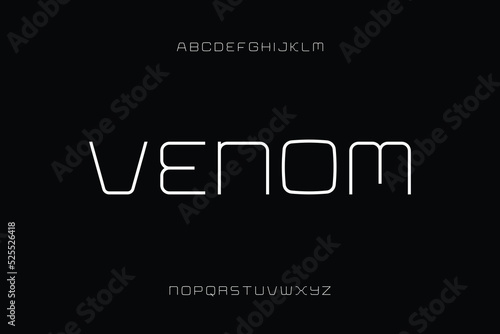 Vector font alphabet design, suitable for technology,, poster, headline, logotype and creative design. Vector Illustration.