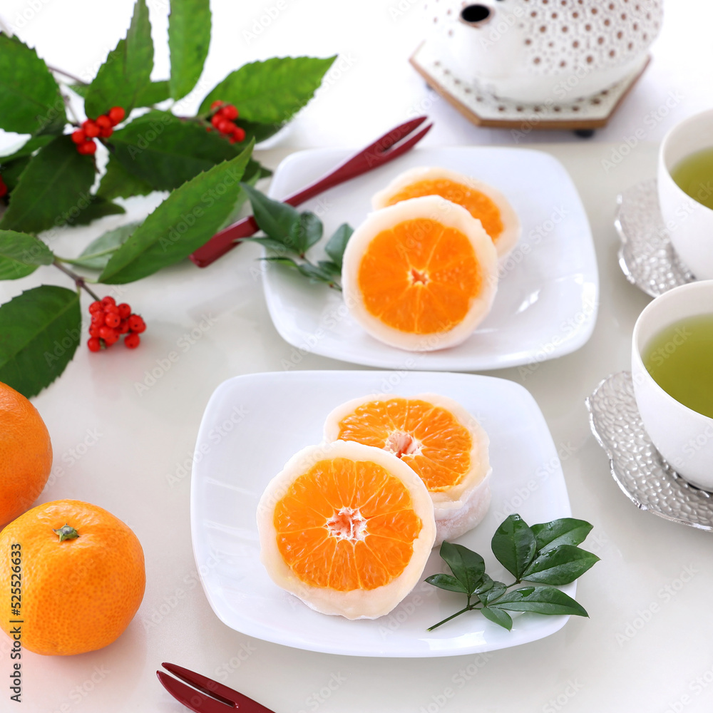 まるごとみかん大福　みかん大福　大福餅