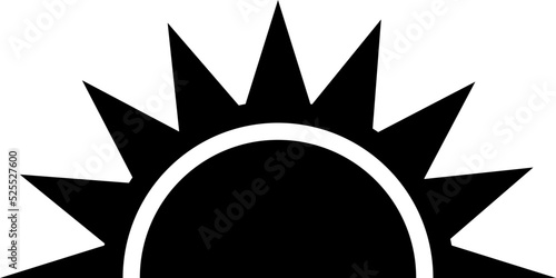 sunrise vector design illustrated isolated on transparent illustration 