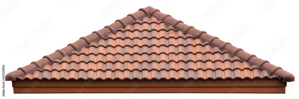 new brown roof of home - obrazy, fototapety, plakaty 