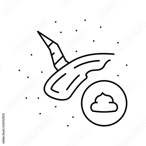 ointment scar treatment line icon vector illustration