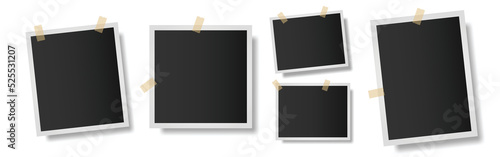 Photo frame set with blank place