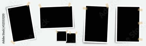 Photo frame set with blank place