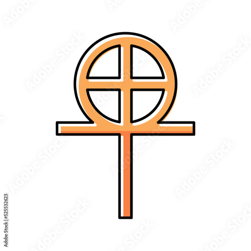 gnosticism religion color icon vector illustration