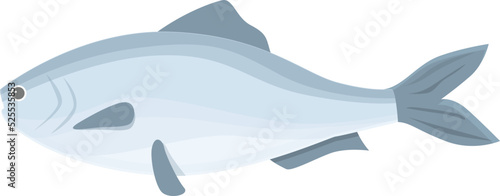 Seafood icon cartoon vector. Sea fish. Herring fish