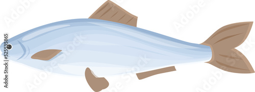 Sardine icon cartoon vector. Sea herring. Baltic fish