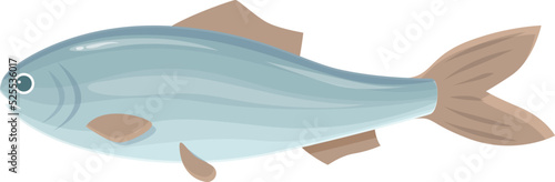 Tuna fish icon cartoon vector. Sea herring. Animal store