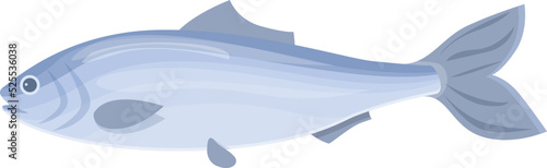 Aquatic product icon cartoon vector. Sea fish. Sardine food