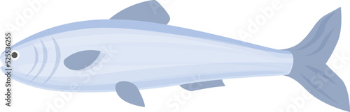 Fish meat icon cartoon vector. Sea food. Animal store