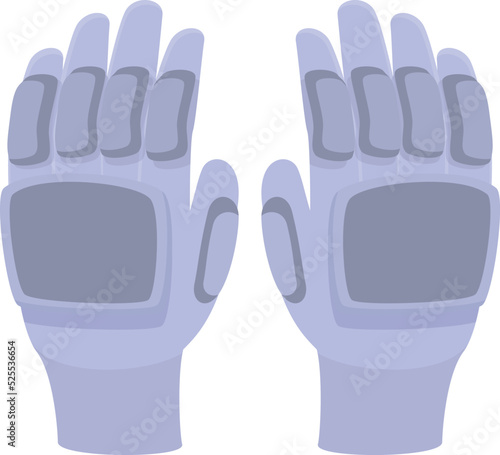 Biker gloves icon cartoon vector. Moto safety. Man bike