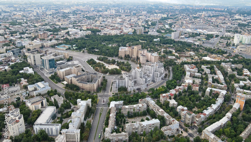 Top view of the central part of the city of Kharkov  © Андрей Макаров