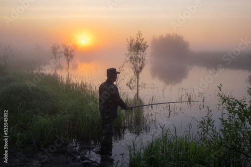 fishing in the morning
