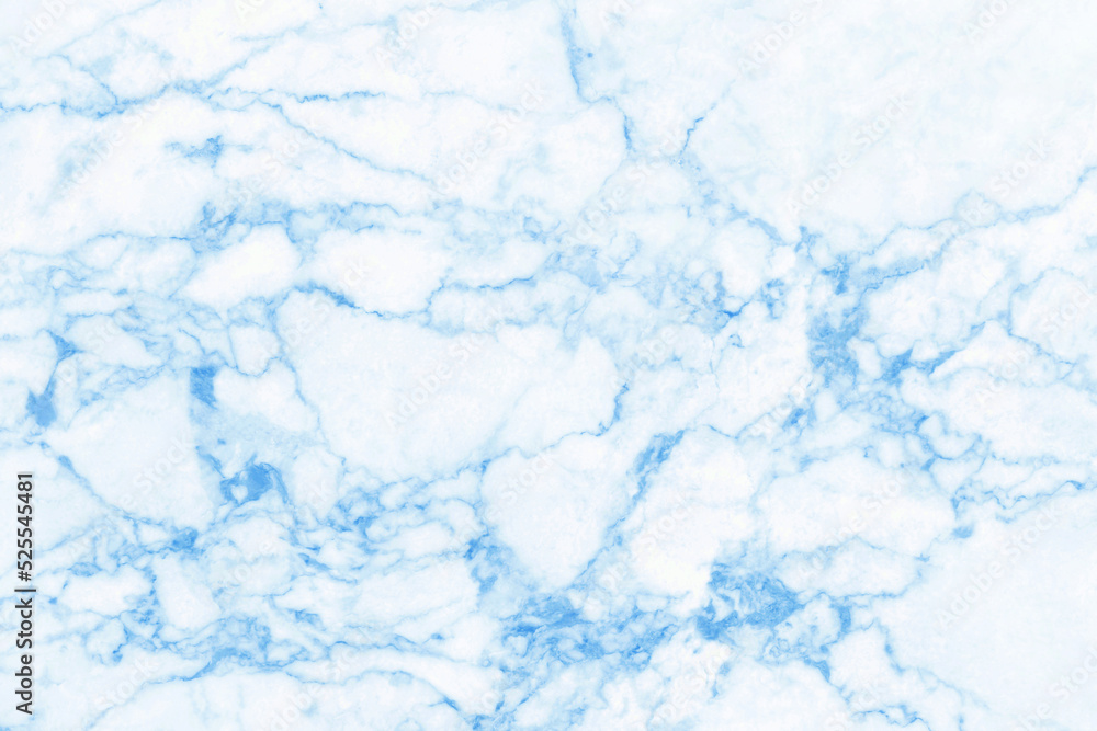 Blue pastel marble texture background with high resolution, top view of natural tiles stone floor in luxury seamless glitter pattern for interior and exterior decoration.