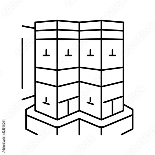 lalibela africa historical construction line icon vector illustration