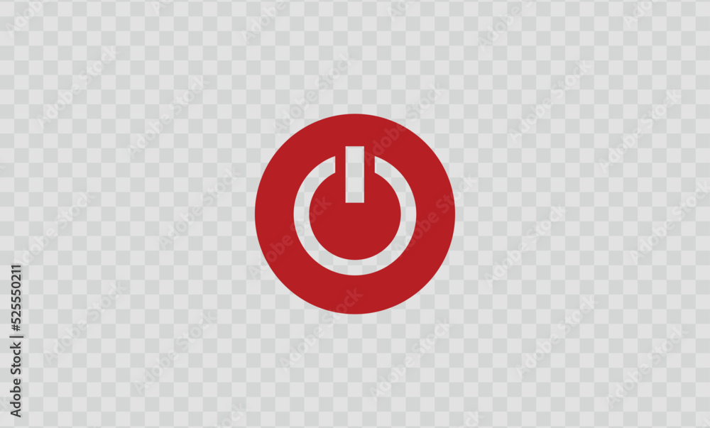 Power icon isolated on background. Shut down symbol. Vector illustration. Power icon isolated on background. Shut down symbol. Vector illustration.