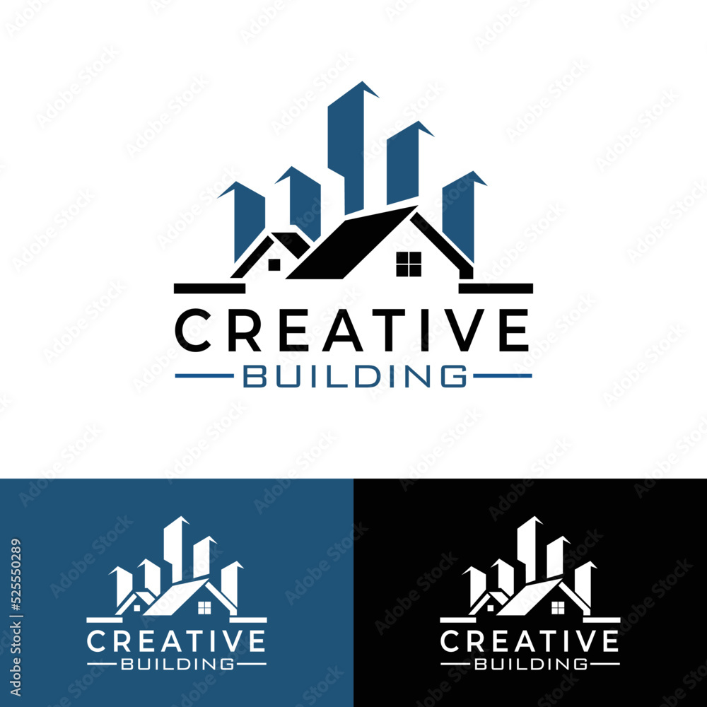 Real Estate Property Building Logo Design Vector
