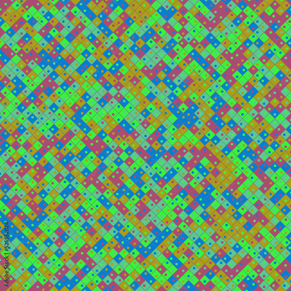 Color Rhombus tile tessellation pattern illustration Color Rhombus tile tessellation pattern illustration