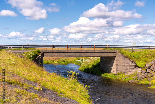 small road bridge near Seljalandsfoss waterfall, Iceland