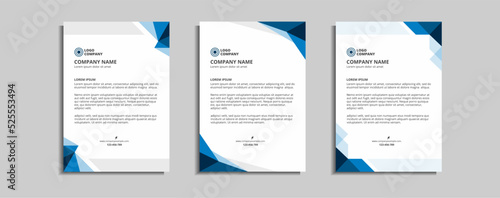 modern corporate letterhead template design