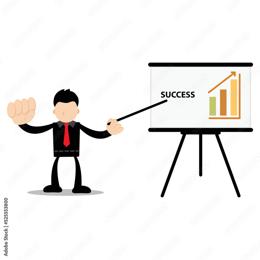 Businessman Cartoon Character Vector Graphic Illustration showing strategy for running a company with graphic image. Suitable for business content Businessman Cartoon Character Vector Graphic Illustration showing strategy for running a company with graphic image. Suitable for business content
