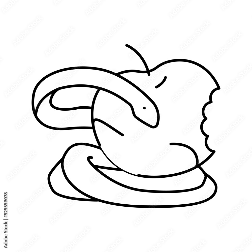 sin pray line icon vector illustration
