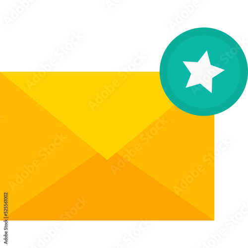 Free Download Email star Isolated Vector icon which can easily modify or edit
 - GFXLoad