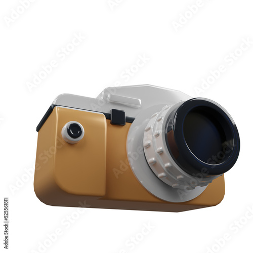 Pollaroid Camera icon isolated 3d Render illustration photo