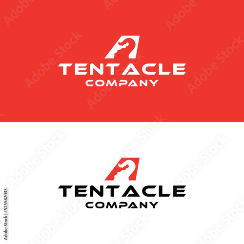 octopus tentacle logo Design vector kraken symbol