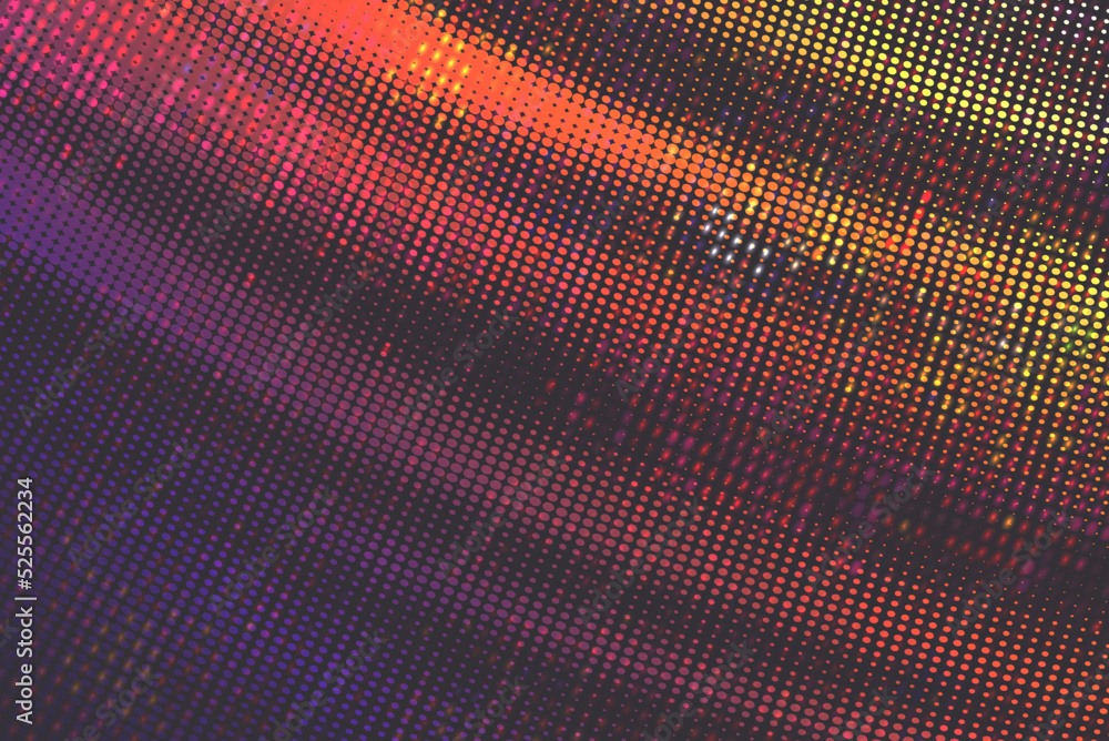 Fototapeta premium Vector abstract vibrant background, with blending colors and textures. Wave pattern with dark and light layers. 80's futuristic cyberpunk design with glowing colorful neon lights.