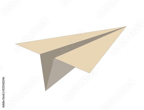 Paper plane paper airplane vector illustration symbol