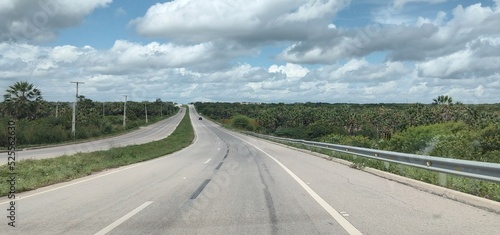 driving on a highway