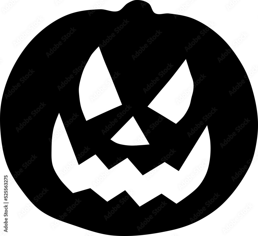 Pumpkin Icon With Sharp Teeth Pumpkin For Halloween Vector Silhouette pumpkin-icon-with-sharp-teeth-pumpkin-for-halloween-vector-silhouette