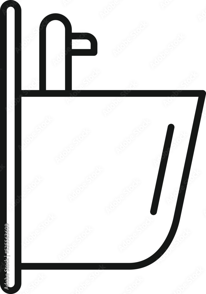 Small faucet icon outline vector. Pipe sewer Small faucet icon outline vector. Pipe sewer