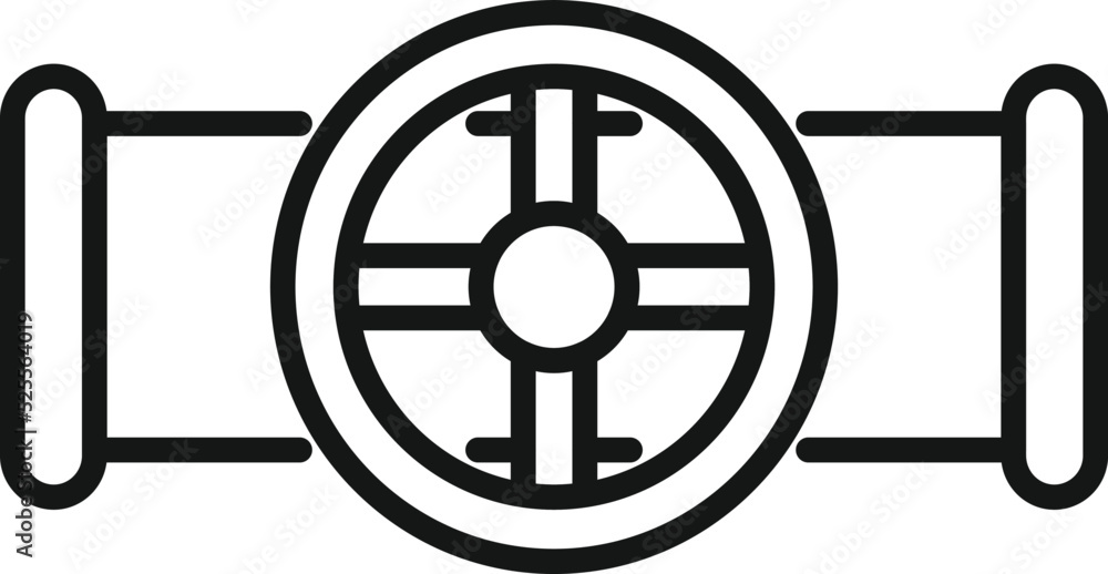 Tube drain icon outline vector. Water pipe Tube drain icon outline vector. Water pipe