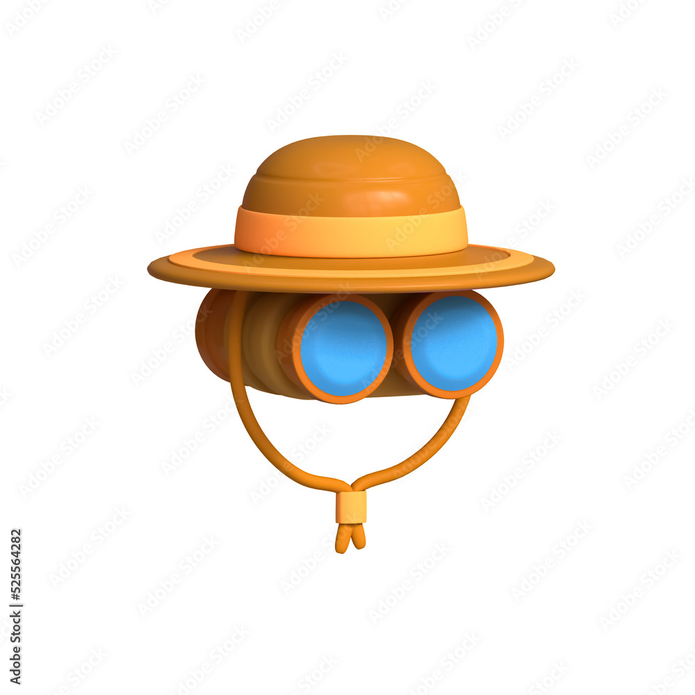 Hat icon isolated 3d render illustration Hat icon isolated 3d render illustration