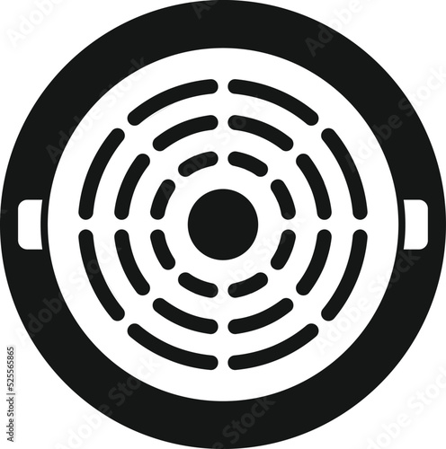 Plate manhole icon simple vector. Sewer lid