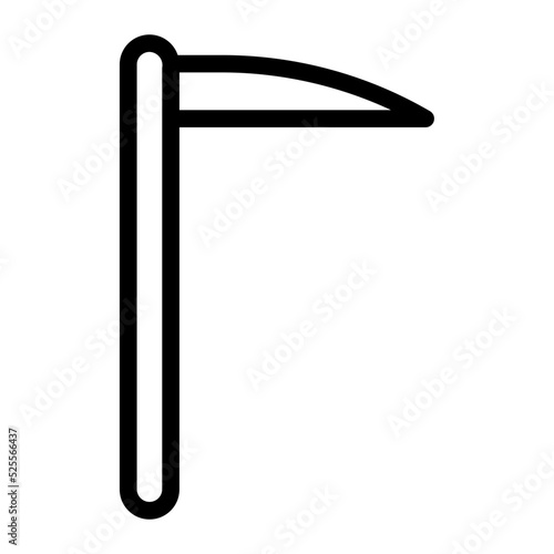 scythe line icon