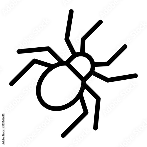 spider line icon