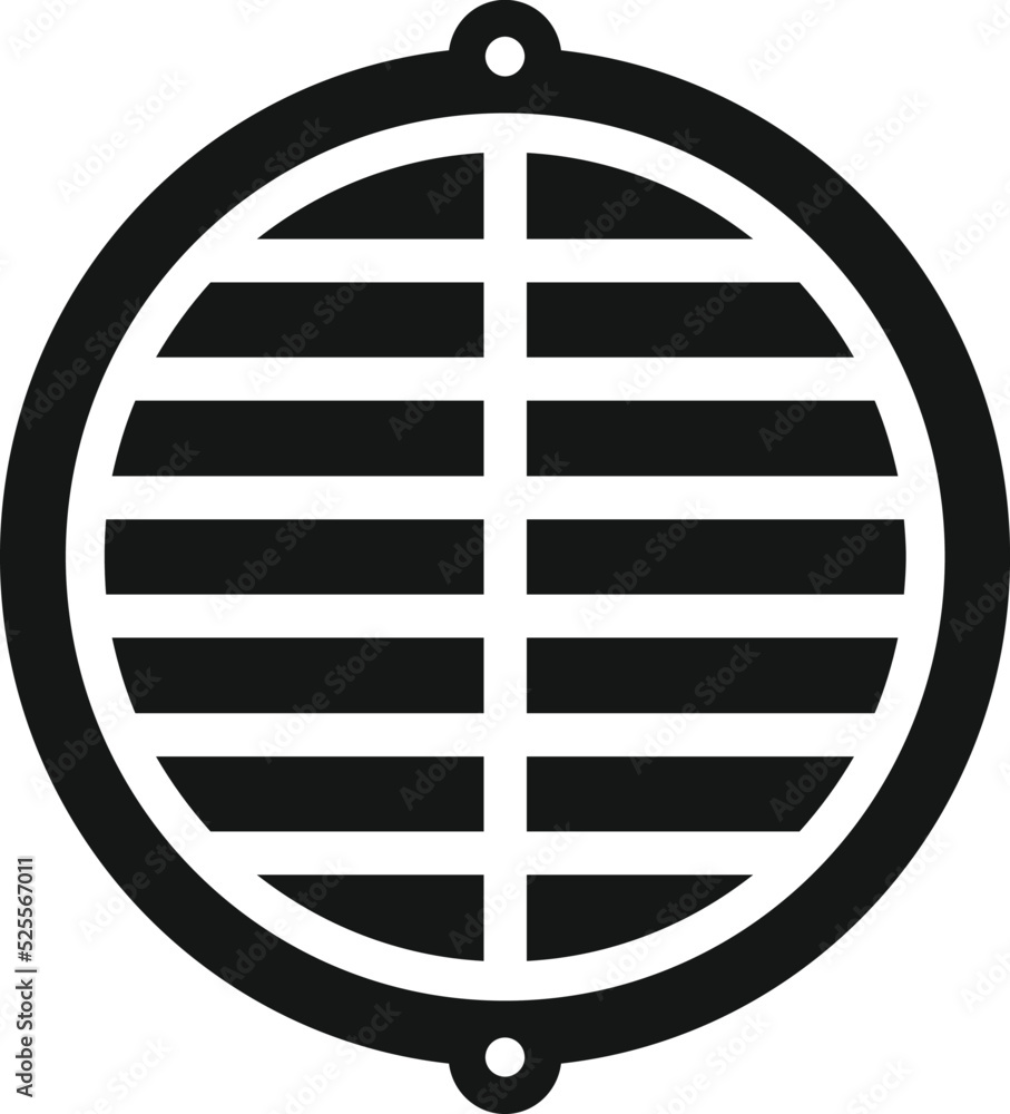 Drain manhole icon simple vector. City road Drain manhole icon simple vector. City road