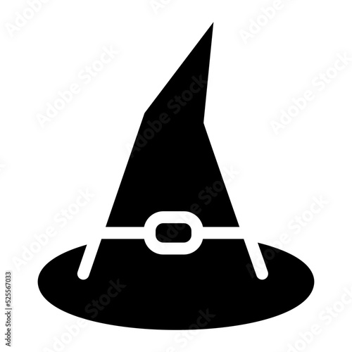 witch hat glyph icon