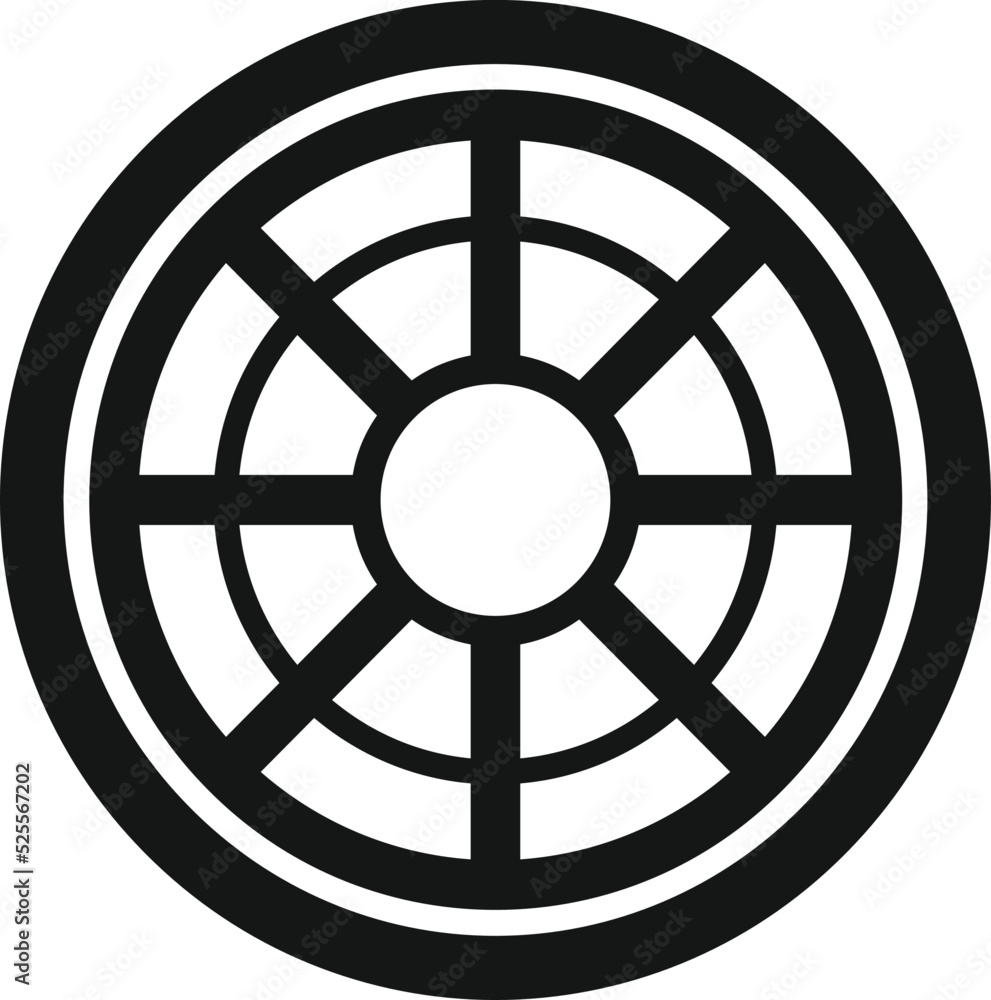 City manhole icon simple vector. Road sewer City manhole icon simple vector. Road sewer